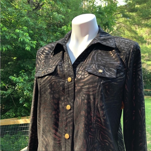 Color shift animal print jacket size M - Picture 11 of 11